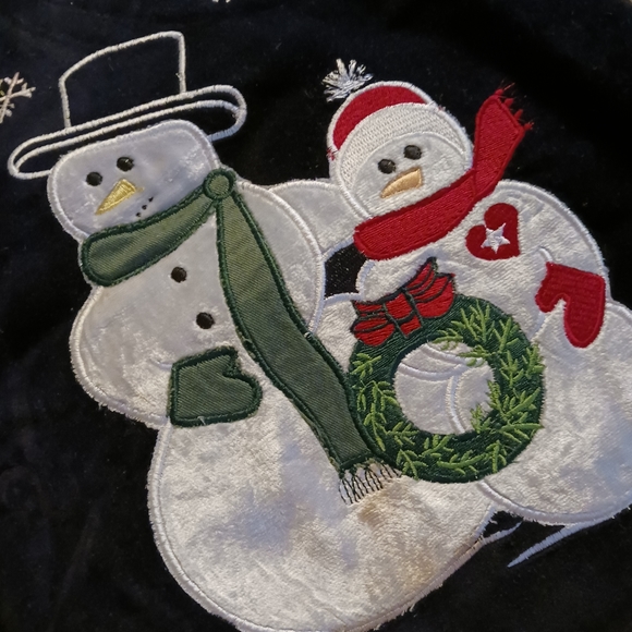 Black Velvet Snowman Vest One Size - Picture 3 of 4